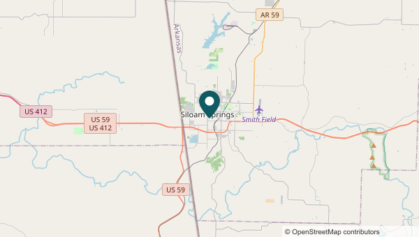Map of the Siloam Springs service area